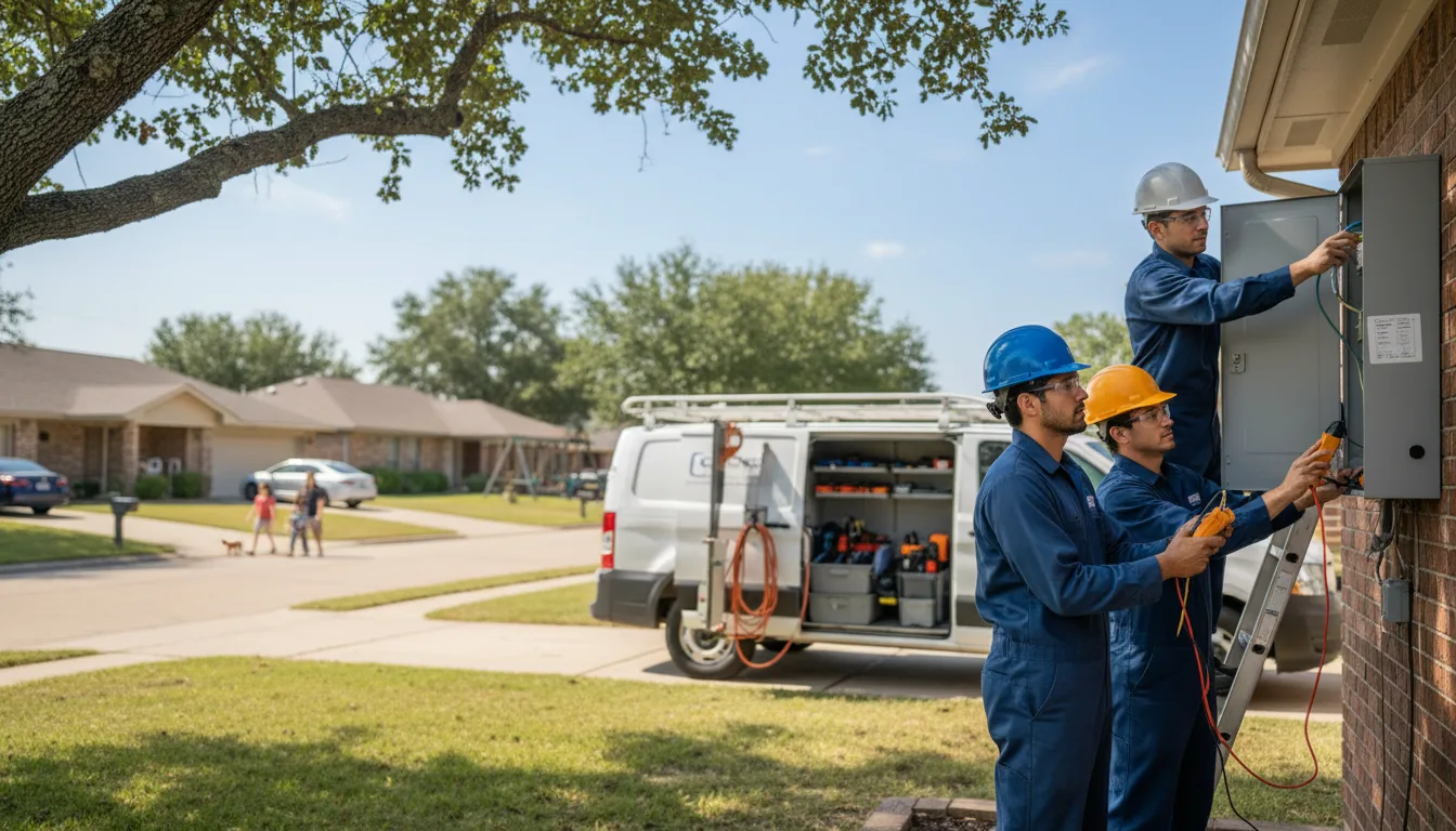 Certified electrician providing emergency electrical services in Ledyard, IA